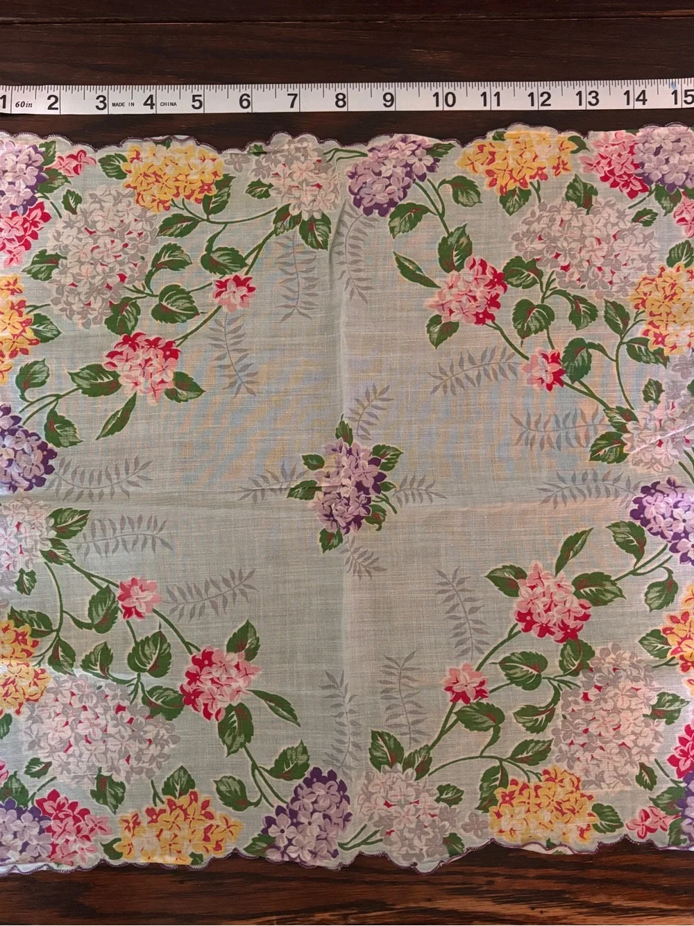 Vintage Floral Cotton Handkerchiefs - Assorted Colors